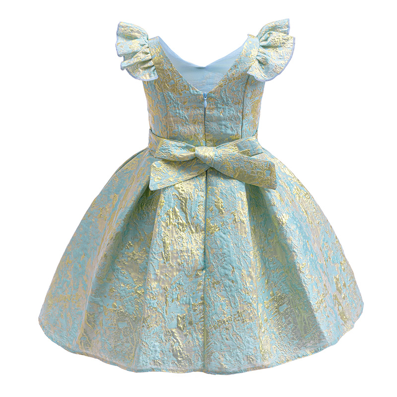 [Archive Sale] Jacquard Bow Short Sleeves Midi Dresses - image 5
