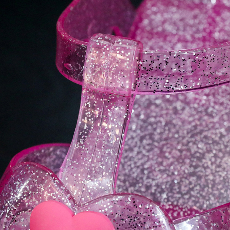 Solid Embellished Round Toe Sandals - image 9