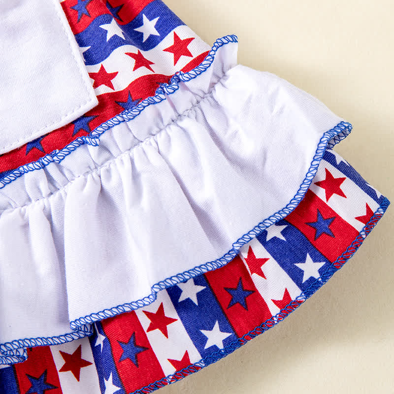 Cotton-blend Tiered Sleeveless Regular Two-piece Set - image 5