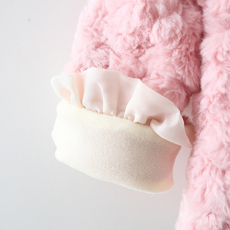 Faux Fur Flouncing Long Sleeve Regular Outerwear - image 14