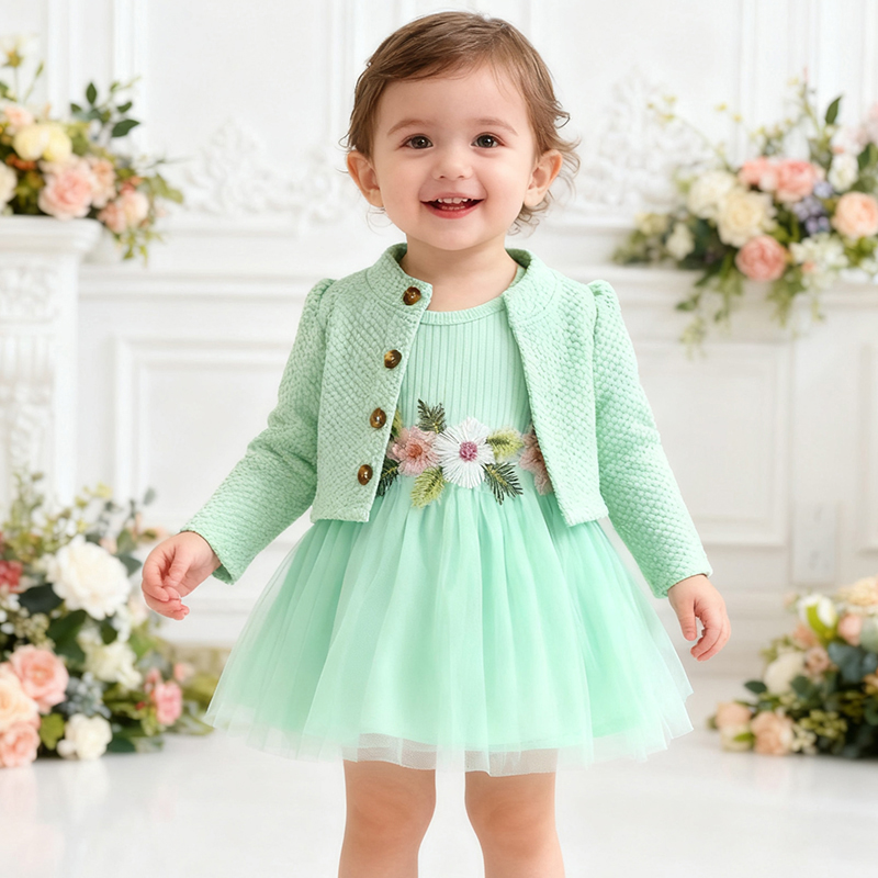 Cotton Embroidery Long Sleeve Regular Dresses&two-piece Set - image 32