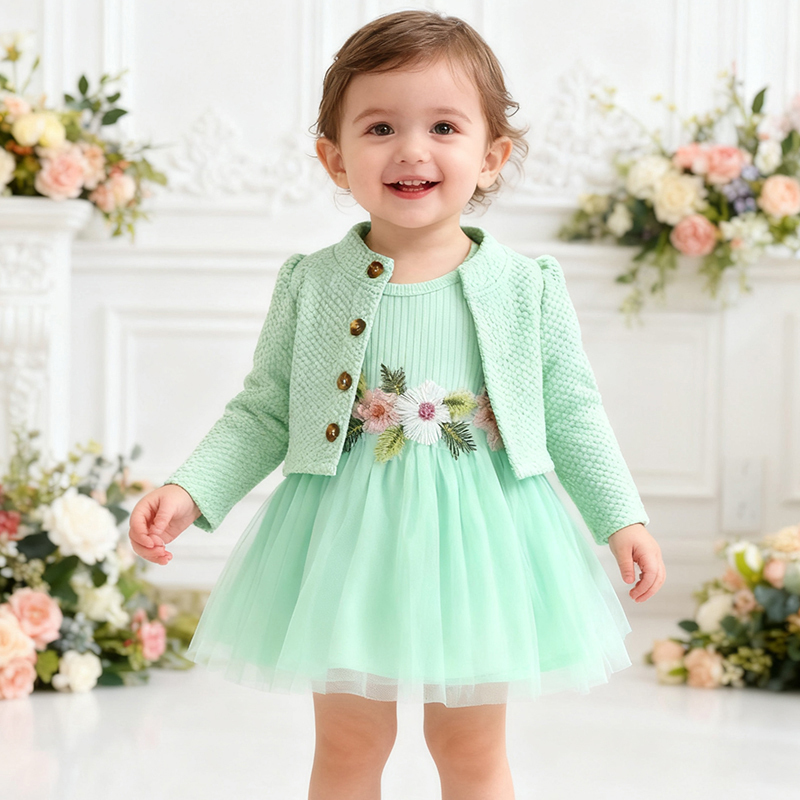 Cotton Embroidery Long Sleeve Regular Dresses&two-piece Set - image 32