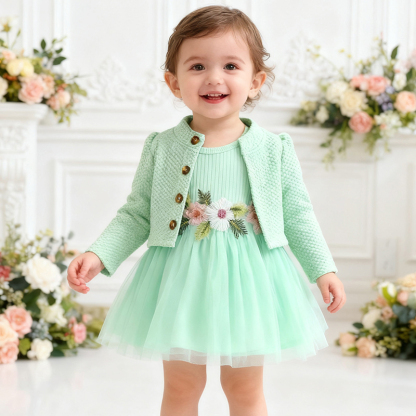 Cotton Embroidery Long Sleeve Regular Dresses&two-piece Set - image 32