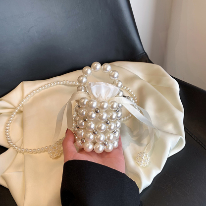 Solid With Pearls Bags - image 6