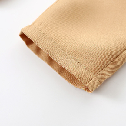 [Archive Sale] Cotton-blend Bow Overalls Long Sleeve Regular Two-piece Set - image 13