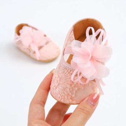 Solid Rosette Round Toe Flats - image 12