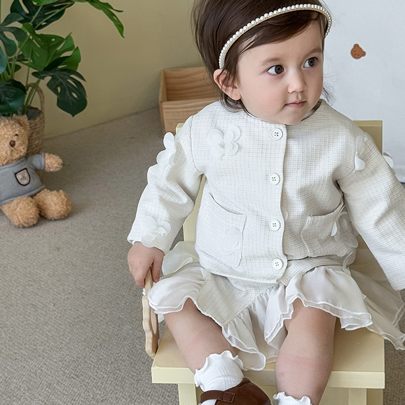 [Archive Sale] Chemical Fiber Blend Rosette Long Sleeve Regular Two-piece Set - image 10