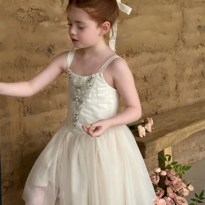 Mesh Rhinestone Sleeveless Midi Dresses - image 5