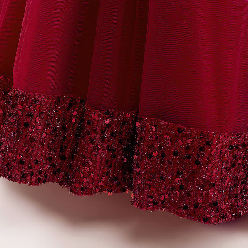 Mesh Bow Sequins Sleeveless Maxi Dresses - image 21