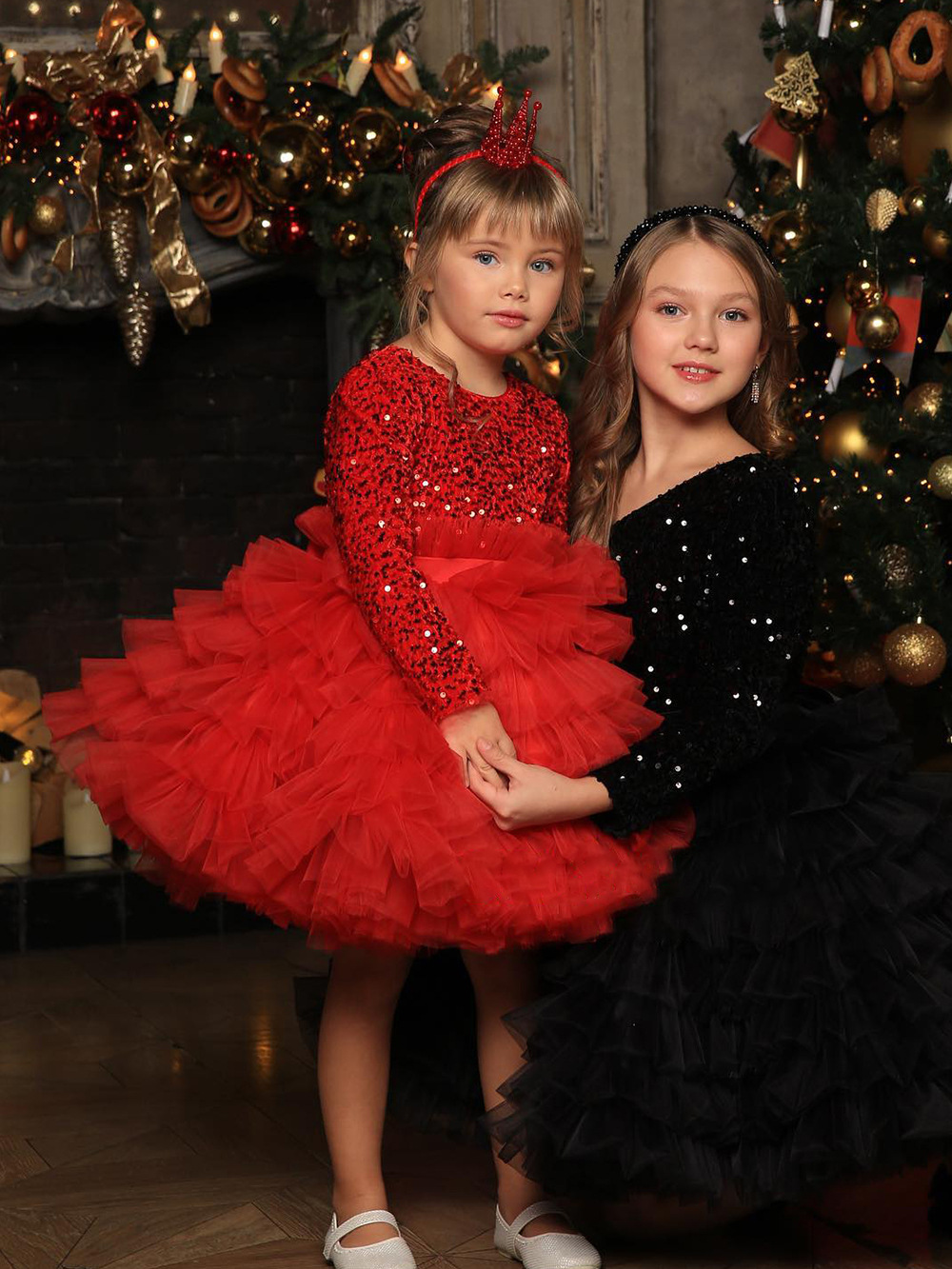 [Archive Sale] Glitter Split Joint Long Sleeve Midi Dresses - image 3