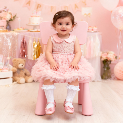 Lace Folds Sleeveless Mid-long Dresses - image 4