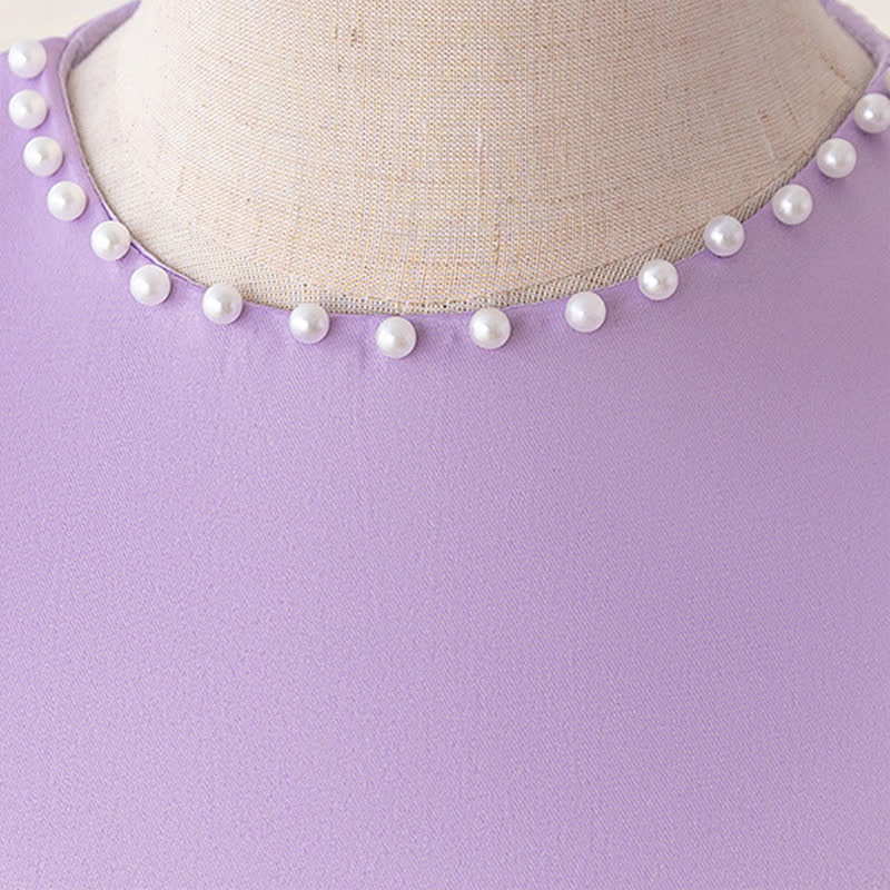 Satin Bow Sleeveless Midi Dresses - image 4