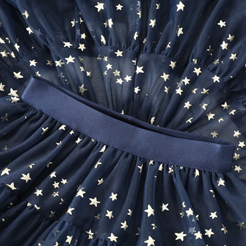 Mesh Stamped Bronzing Ballet Long Dresses - image 13