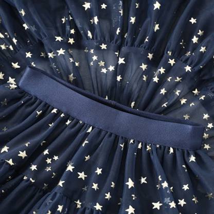 Mesh Stamped Bronzing Ballet Long Dresses - image 13