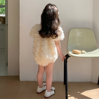 Cotton Rosette Short Sleeve Regular Bodysuit - image 15