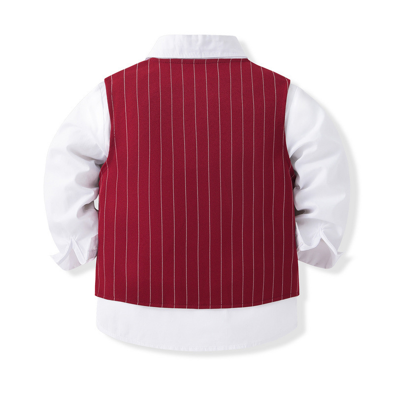 100% Cotton Bow Regular Sleeve Regular Formal Suit - image 11