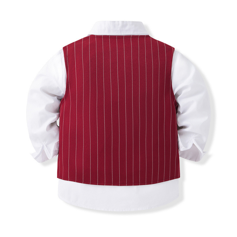 100% Cotton Bow Regular Sleeve Regular Formal Suit - image 11