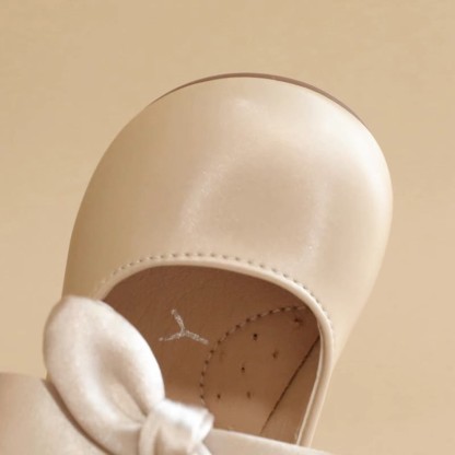 Solid Bow Round Toe Mary Janes - image 5
