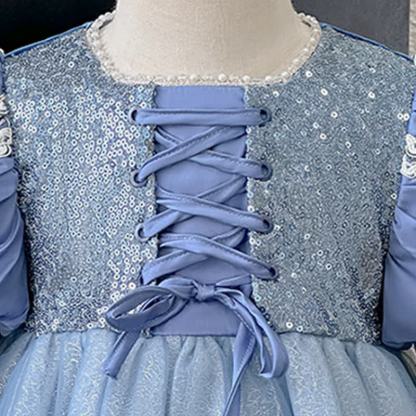 Velvet Lace-up Long Sleeve Midi Dresses - image 9