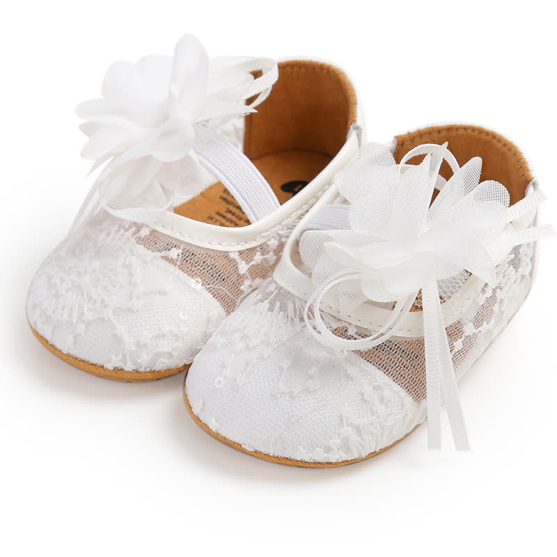 Solid Rosette Round Toe Flats - image 5