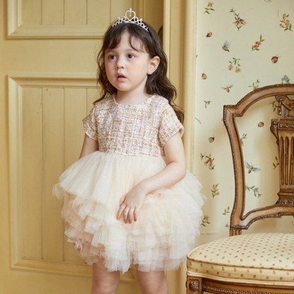 [Archive Sale] Mesh Folds Short Sleeve Midi Dresses - image 5