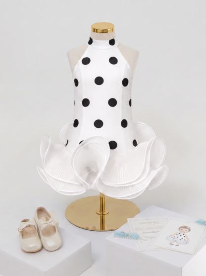 SCUBA KNIT Bow Sleeveless Short Dresses - image 8