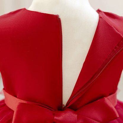 Mesh Rosette Asymmetric Sleeveless Midi Dresses - image 8