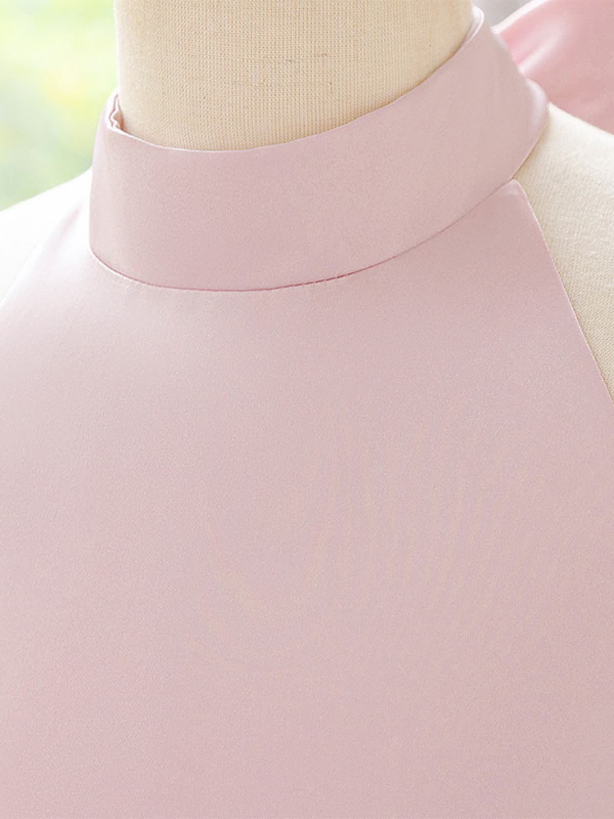 Satin Bow Backless Sleeveless Short Dresses - image 3