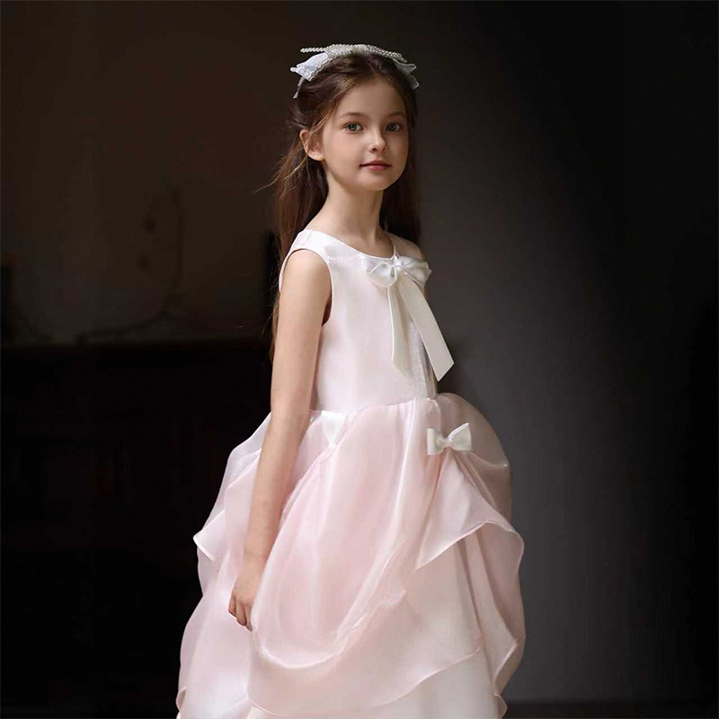 Mesh Bow Folds Sleeveless Maxi Dresses - image 4