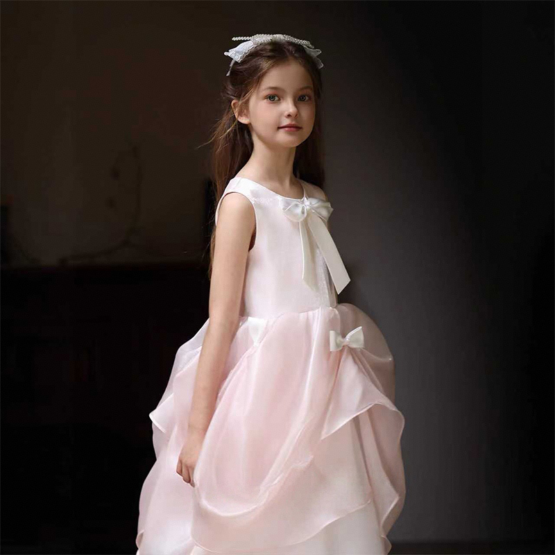 Mesh Bow Folds Sleeveless Maxi Dresses - image 4