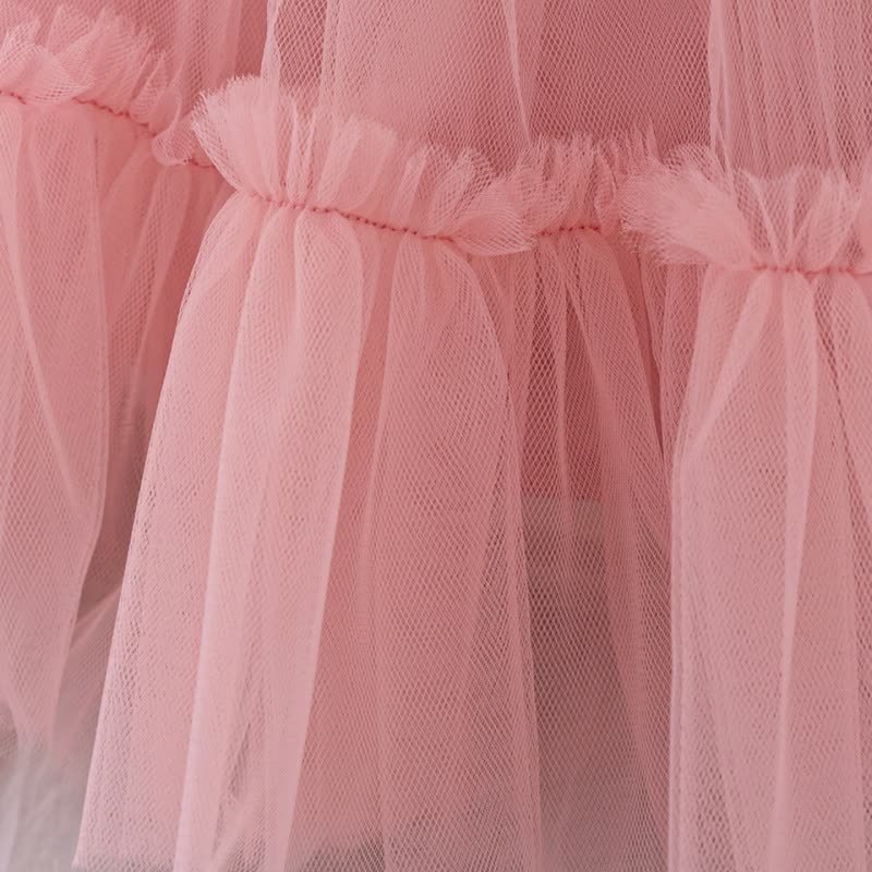 Mesh Bow Sleeveless Short Dresses - image 17