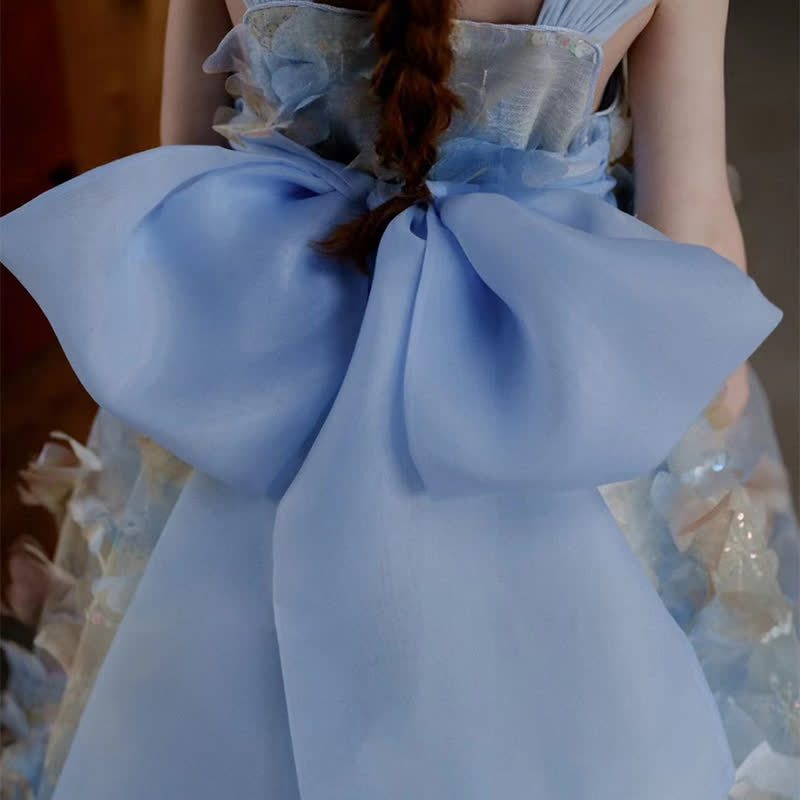 Mesh Butterfly Sleeveless Maxi Dresses - image 8