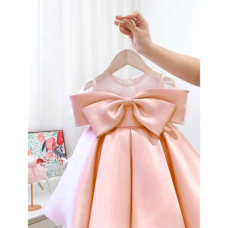 Satin Bow Sleeveless Regular Dresses - image 17