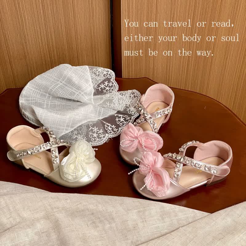 Solid Rosette Round Toe Sandals - image 10