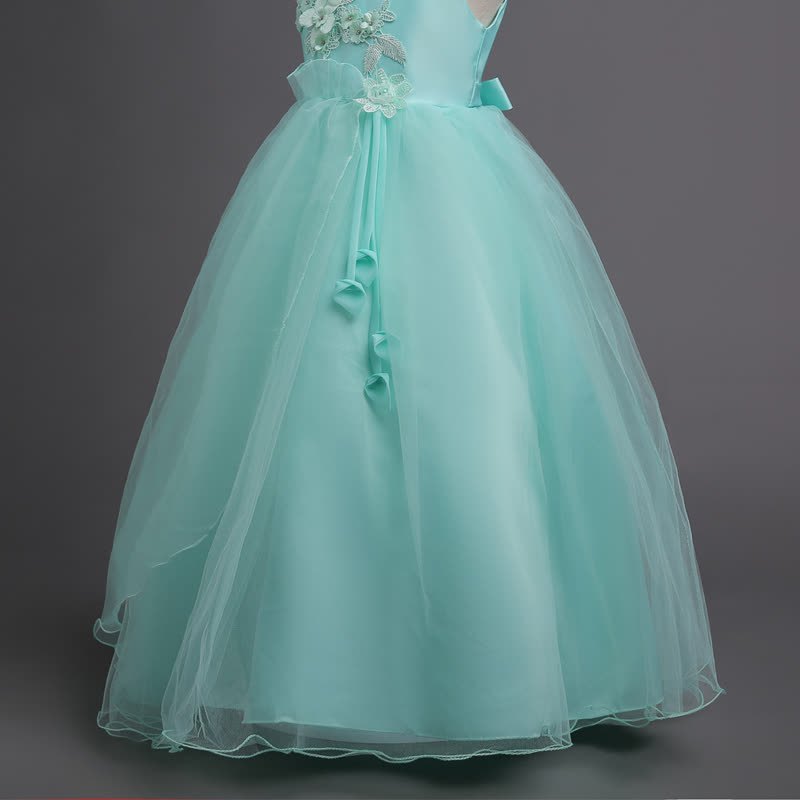 Organza Rosette Sleeveless Maxi Dresses - image 6