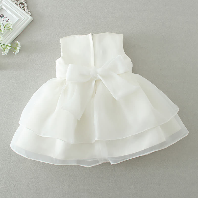 Mesh Bow Sleeveless Midi Dresses - image 6