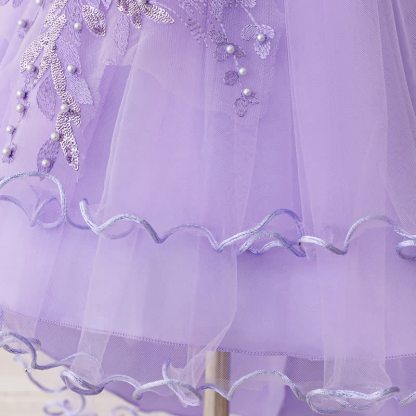 Mesh Bow Floral-embroidered Sleeveless Maxi Dresses - image 72