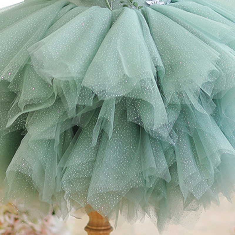 Mesh Embroidery Sleeveless Short Dresses - image 9