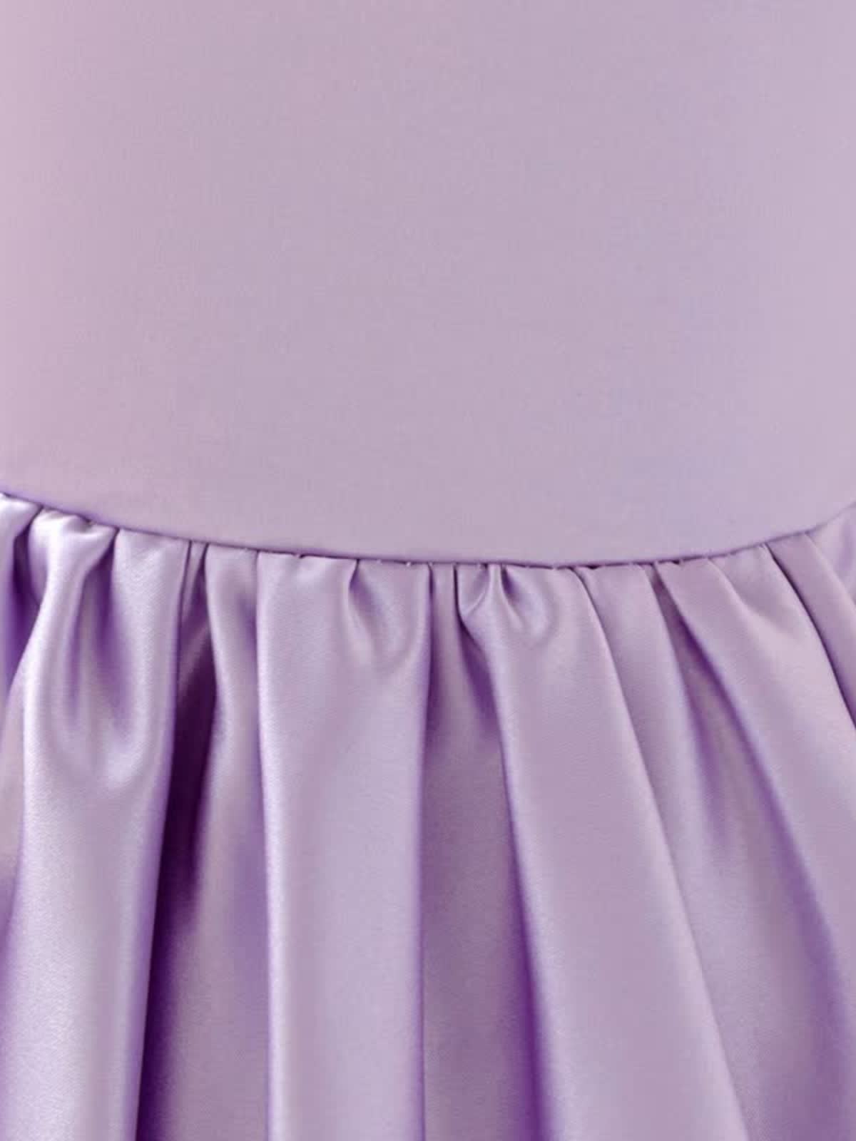 Satin Bow Backless Sleeveless Short Dresses - image 11