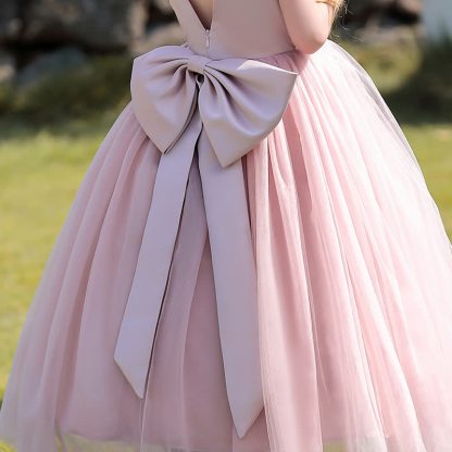 Satin Bow Sleeveless Maxi Dresses - image 8