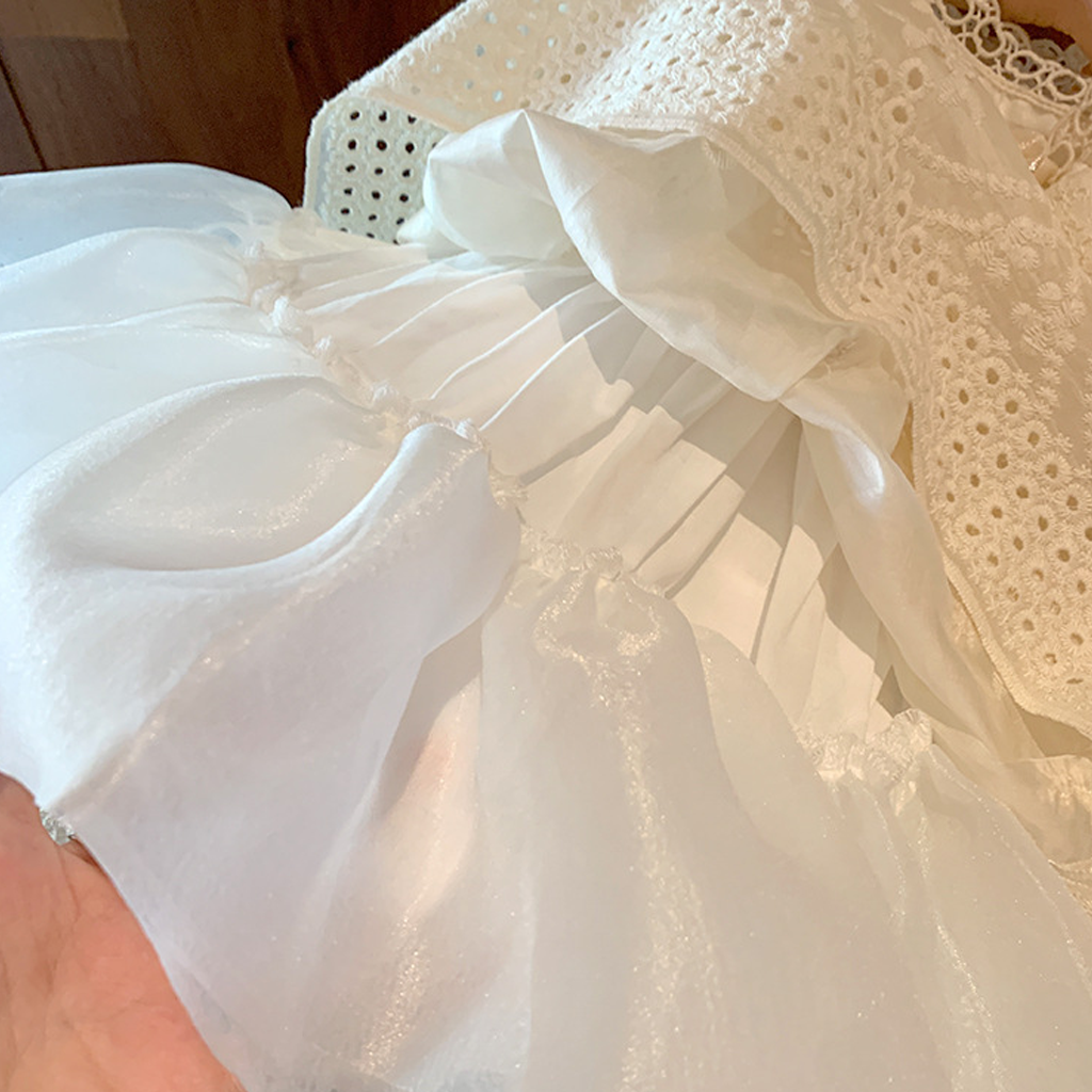 Chemical Fiber Blend Lace Edge Sleeveless Midi Dresses - image 12