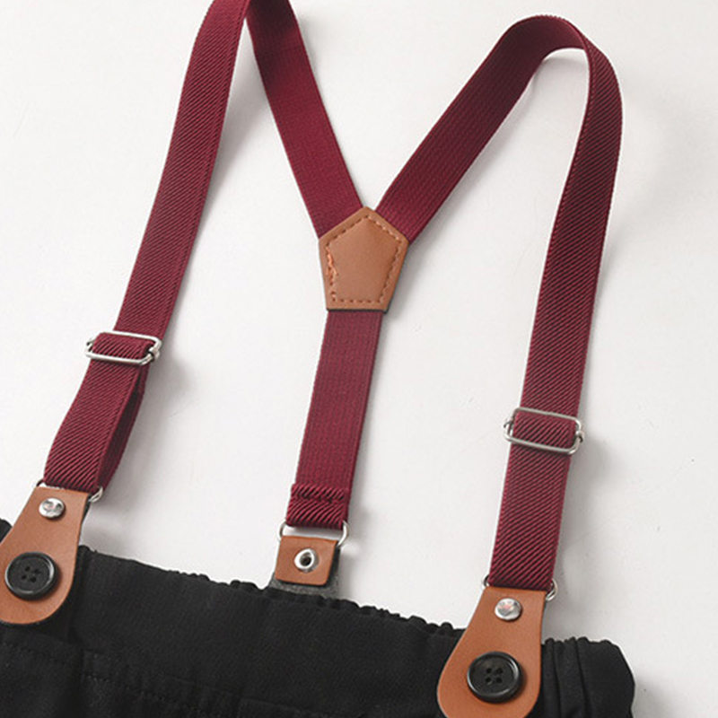 Cotton Bow Overalls Long Sleeve Regular 3-piece Formal Suit - image 13