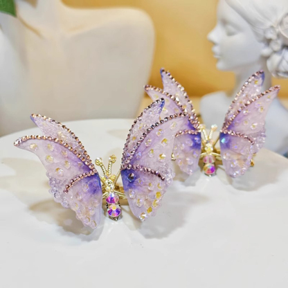 Solid With Pearls Metal Barrette - image 6