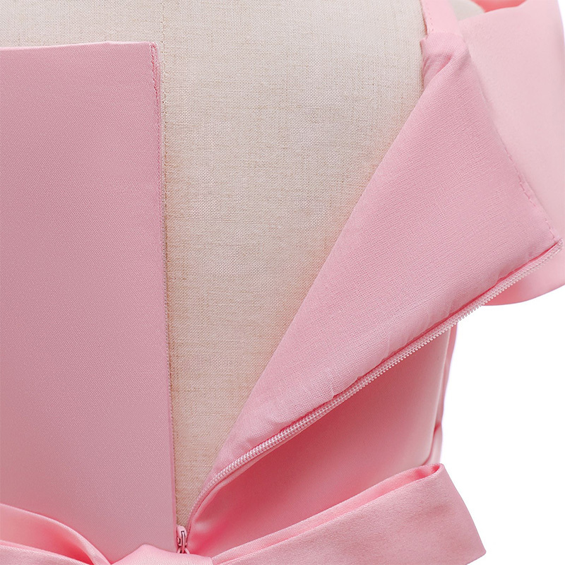 Satin Bow Cap Sleeve Midi Dresses - image 9