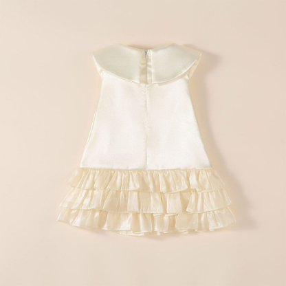 Satin Rosette Sleeveless Midi Dresses - image 8