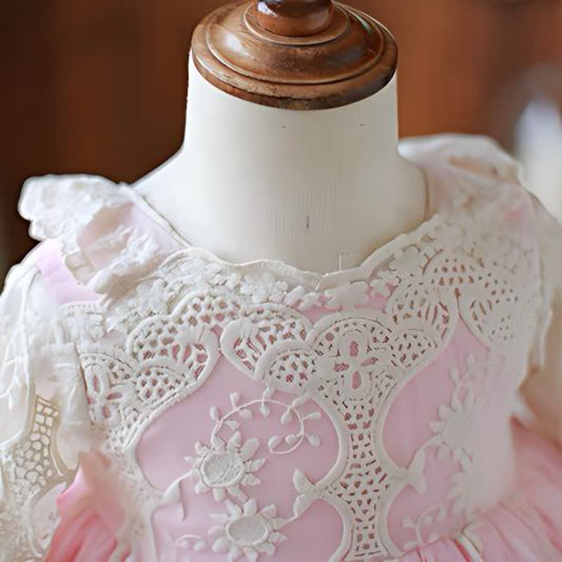 Lace Bow Half Sleeve Midi Two-piece Set - image 12