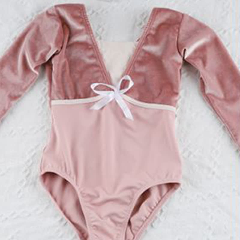 Bow Ballet Long Sleeve Shorts Two-piece Set - image 9