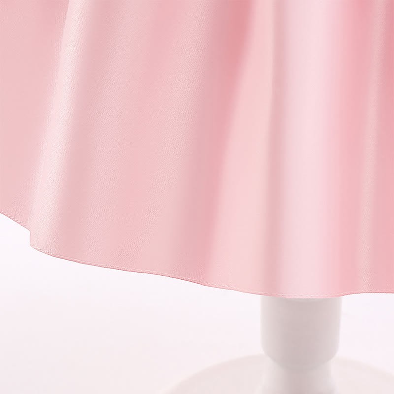Satin Split Joint Short Sleeve Maxi Dresses - image 8