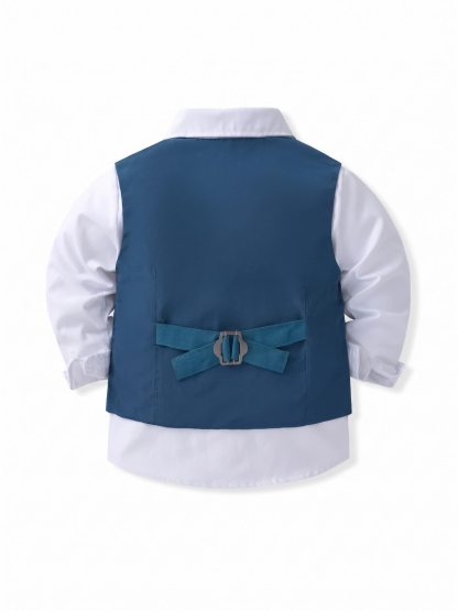 100% Cotton Bow Regular Sleeve Formal Suit - image 44