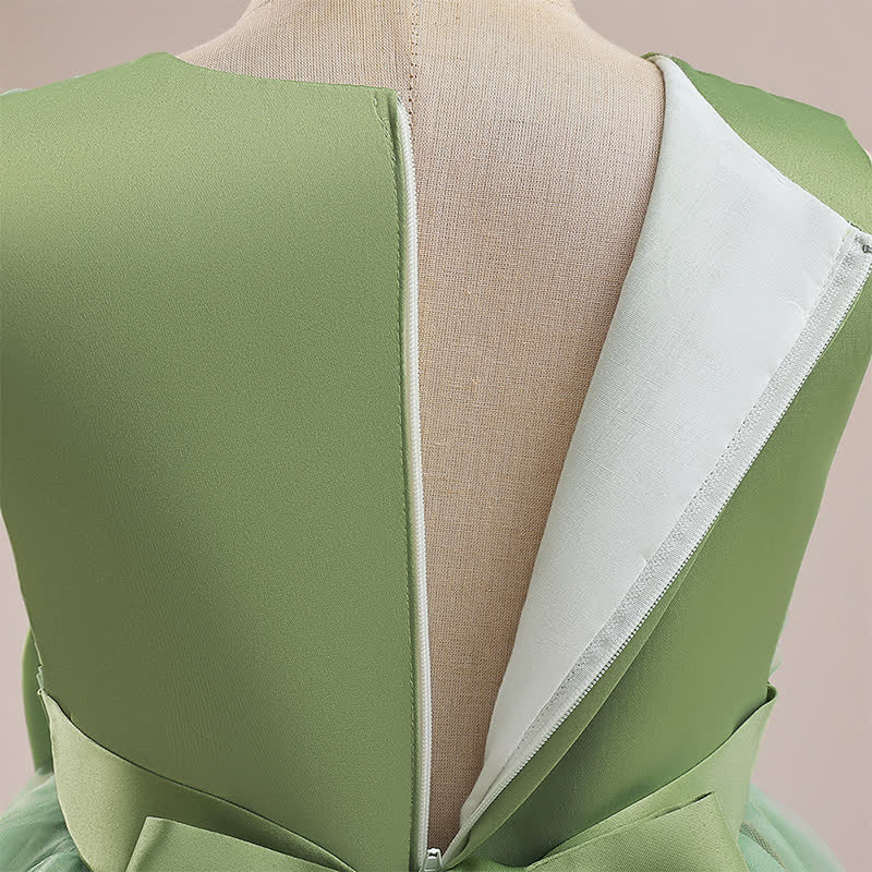 Mesh Bow Sequins Sleeveless Maxi Dresses - image 6